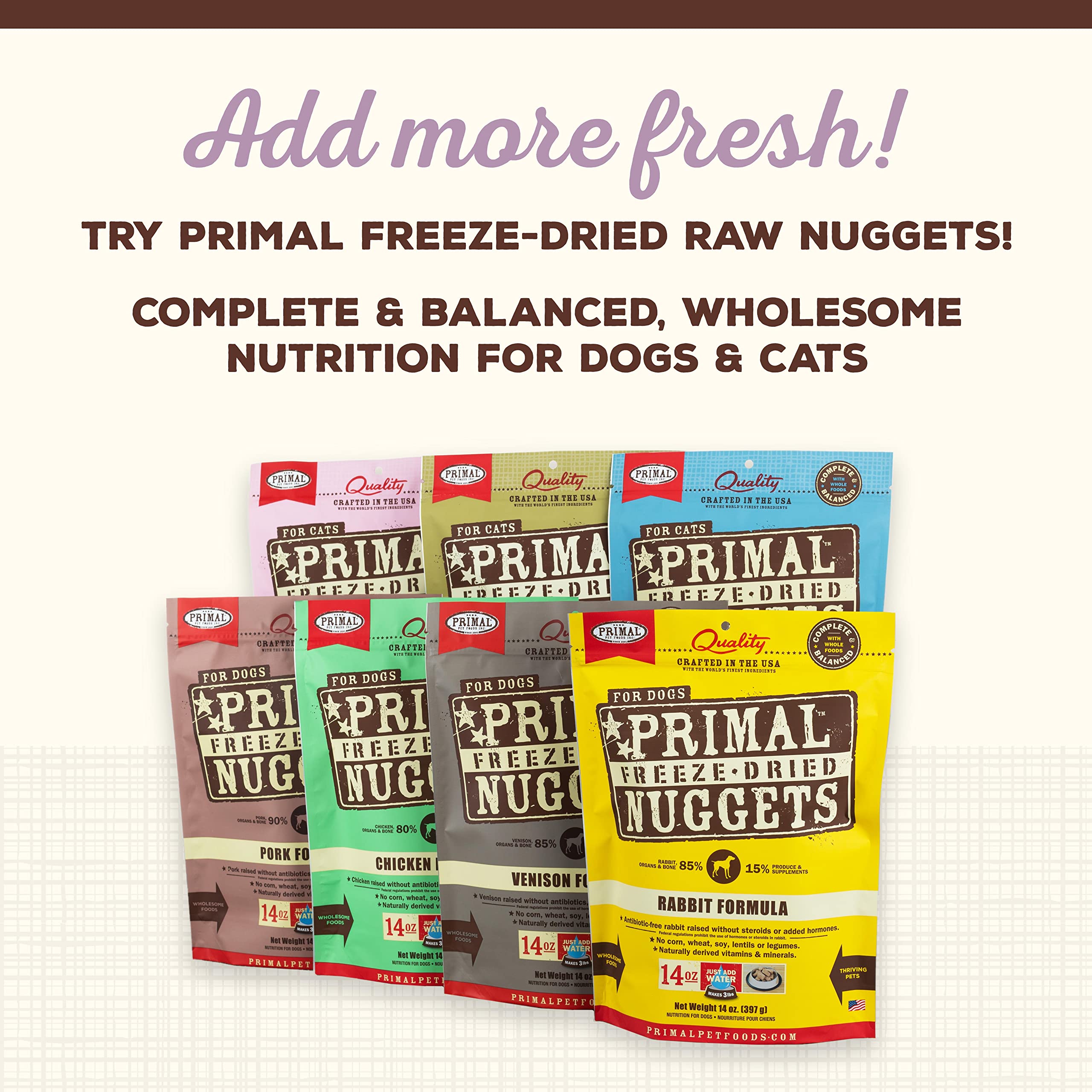 **Primal Freeze-Dried Turkey Dog & Cat Food Toppers - Grain-Free, Probiotic-Enriched Meal Mixers & Training Treats for Pets (18 oz) - Perfect for Picky Eaters & Digestive Health**