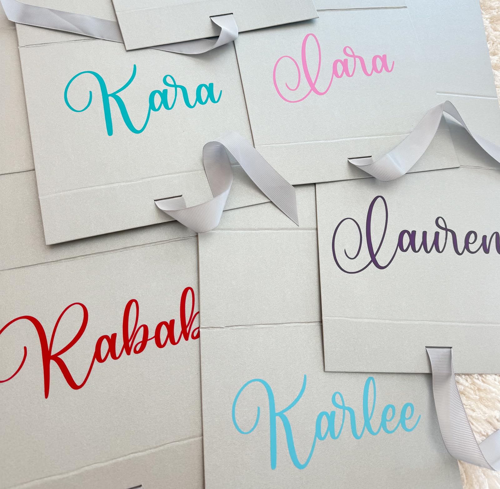 Custom Bridesmaid Proposal Gift Box with Magnetic Lid & Ribbon Finish - Personalized Present for Mother's Day, Birthday, Valentine's Day - Made in USA - Perfect for Wedding Party Favors & Special Occasion Gifting