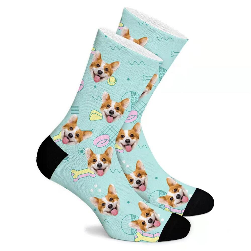 Custom Photo Socks for Men & Women - Personalized Pet Face Socks with Your Dog or Cat Picture - Great for Gifts, Parties & Unique Fashion Statements