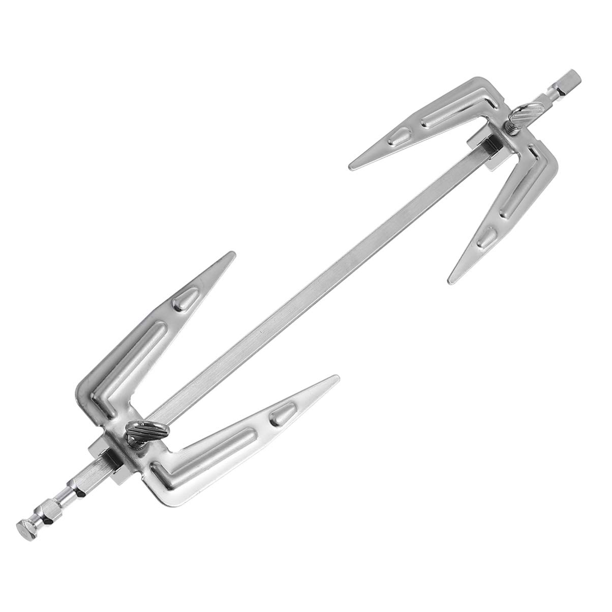 Angoily Rotisserie Meat Forks - Stainless Steel Air Fryer & Grill Spit Rod for Chicken, Fish - Perfect for Home Cooking, Picnic, BBQ & Camping (No Screws Included)