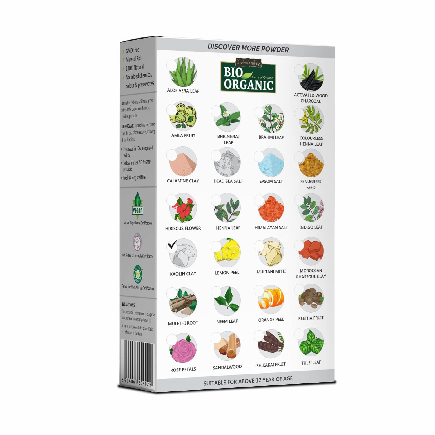 INDUS VALLEY Bio Organic 100% Natural Dead Sea Salt for Skin Healing, Hydration & Exfoliation - 250g - Spa, Bath & Relaxation Therapy