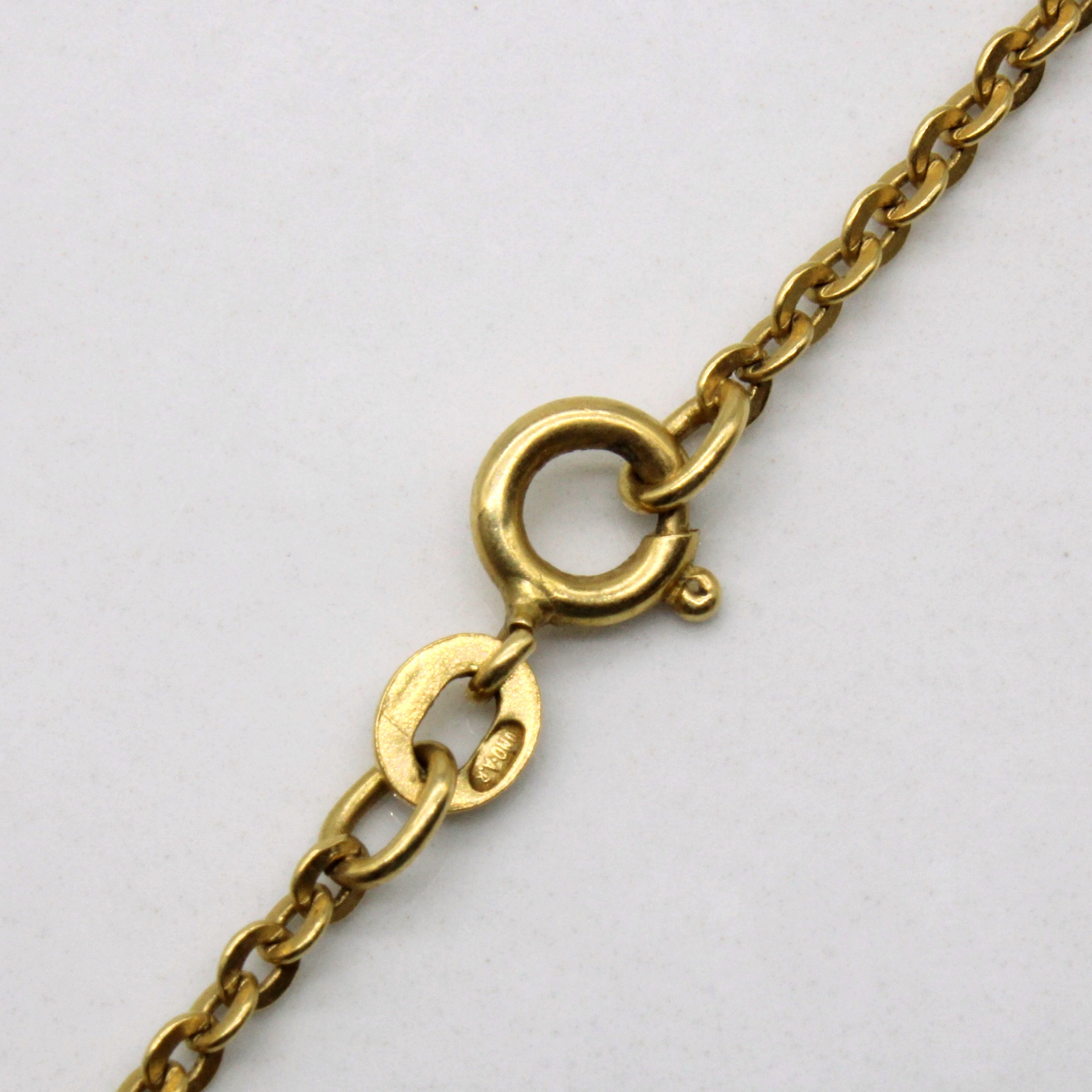 10K Yellow Gold Oval Link Chain Necklace - 20 Inch Elegant Dainty Jewelry for Women - Perfect for Everyday Wear, Gifts & Special Occasions