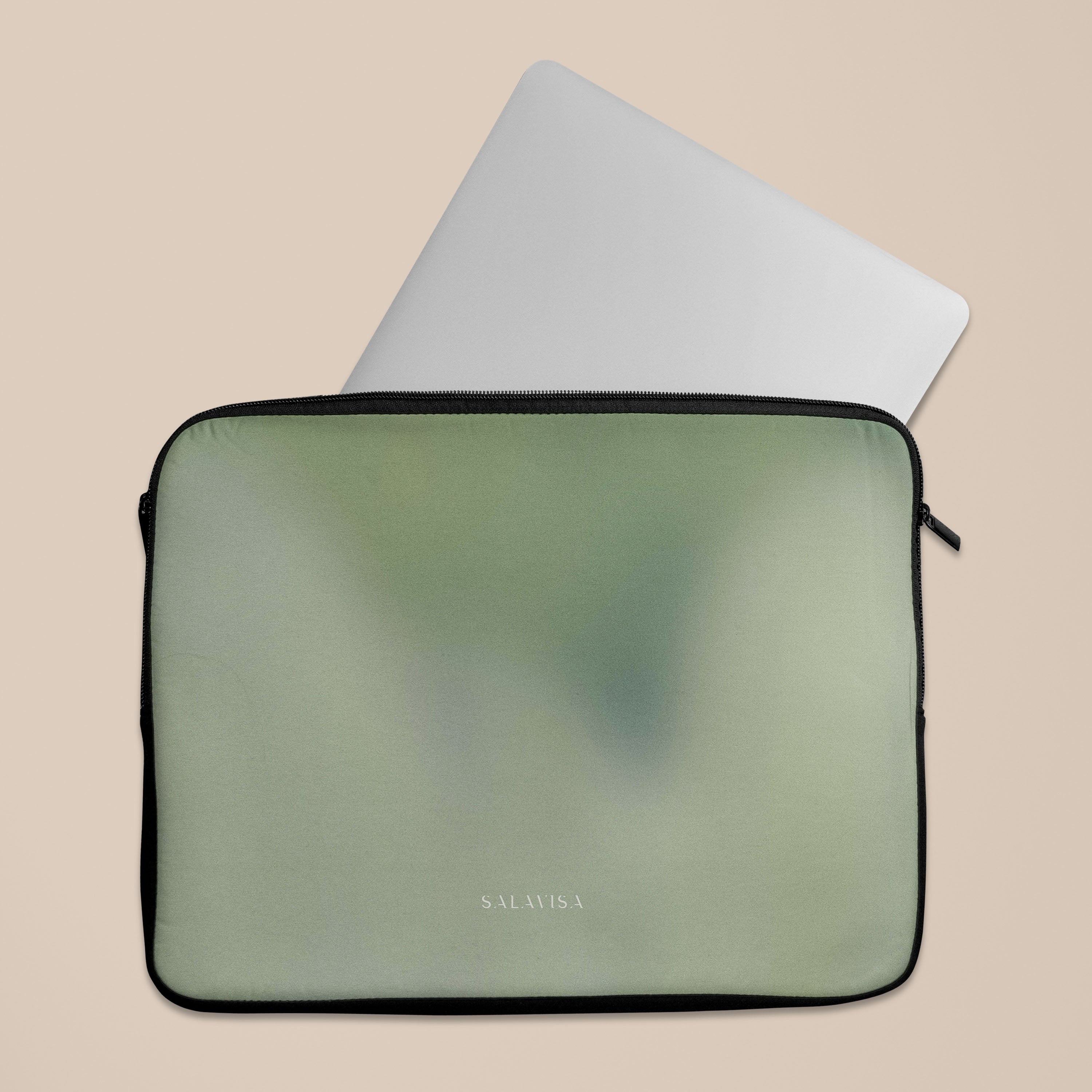 Premium Sage Mist Laptop Sleeve - 13-15 Inch Protective Case with Soft Cushioning | Perfect for MacBook, Dell, HP | Ideal for Work, Travel & School Accessories