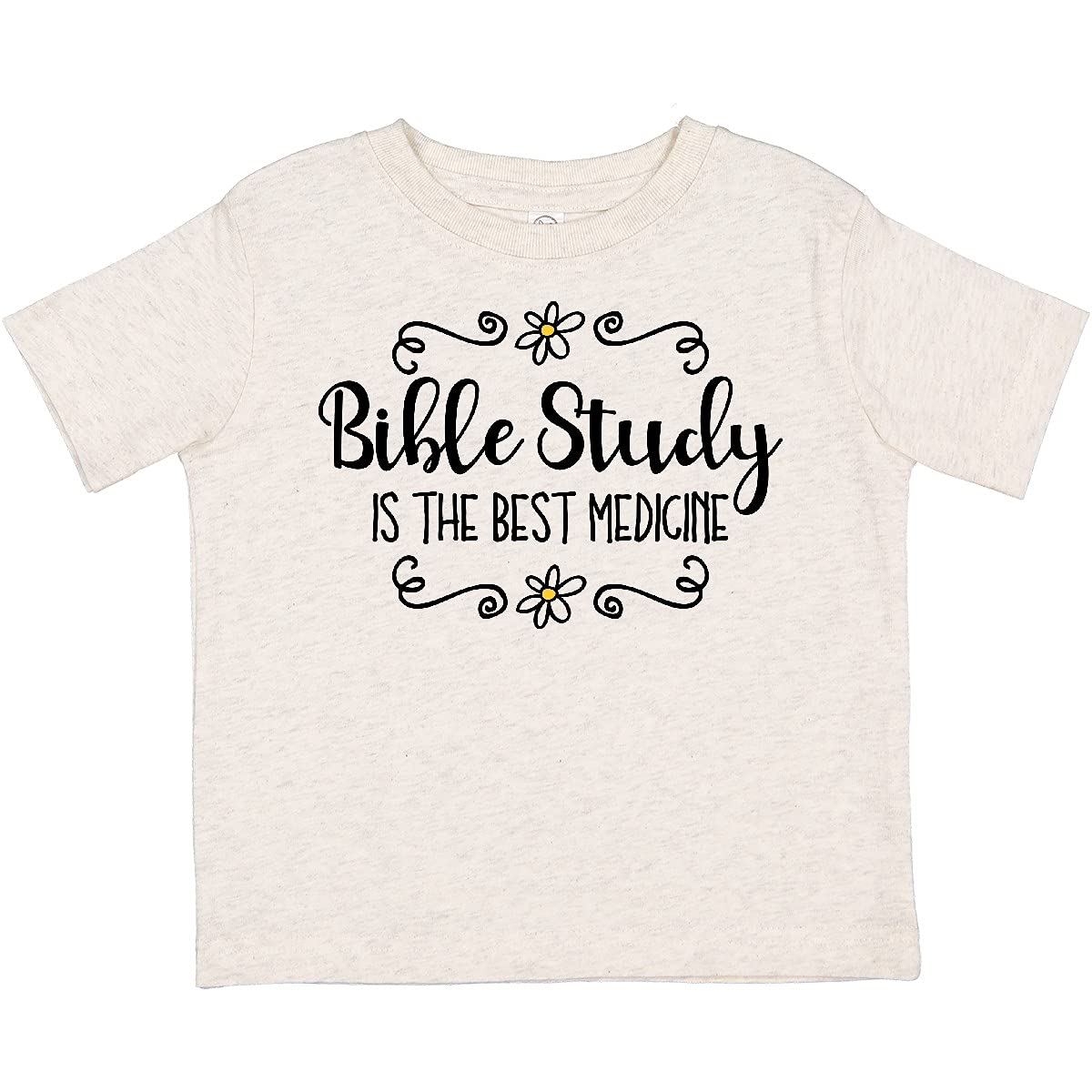 Bible Study Best Medicine Toddler T-Shirt - Christian Faith Inspired Kids Tee for Church, Sunday School & Family Gatherings