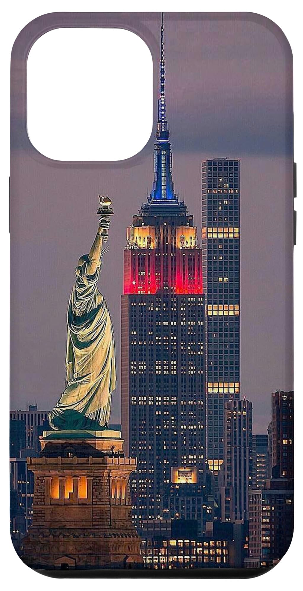 iPhone 12 Pro Max Case - Statue of Liberty & New York Skyline Design - Durable Protective Cover for Travel, Sightseeing & NYC Lovers