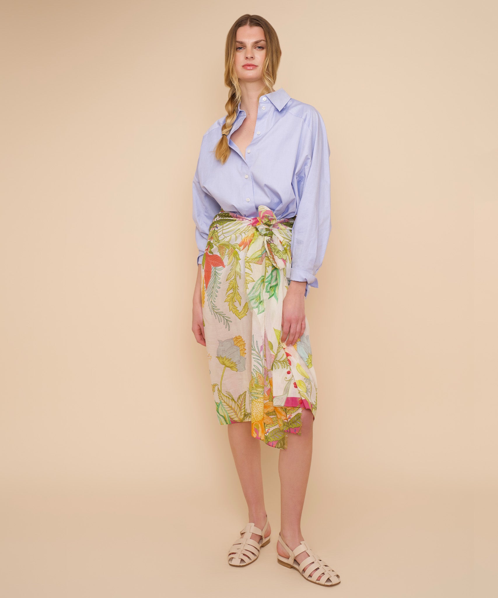 Stylish Oasis Pareo Wrap - Lightweight Beach Cover Up, Swimwear Sarong for Women - Perfect for Poolside, Vacation & Summer Outfits