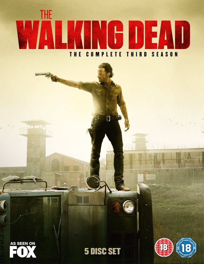 The Walking Dead Season 3 DVD - Complete TV Show Series | Horror Zombie Apocalypse Drama | Perfect for Home Entertainment & Collector's Edition