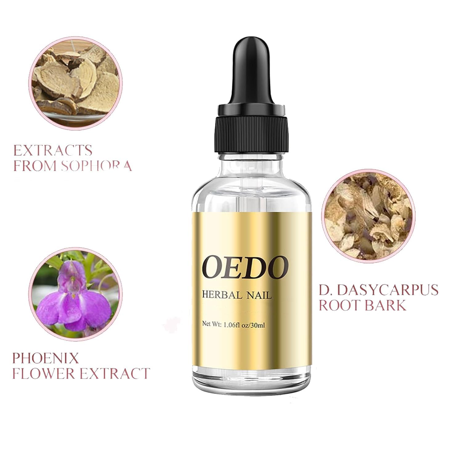 2PCS Herbal Nail Treatment Essence Kit - Oedo & Rosabelle Nail Strengthening Oil for Weak, Brittle & Damaged Nails - At-Home Nail Care Solution for Salon-Quality Results - Perfect for DIY Manicures & Nail Repair