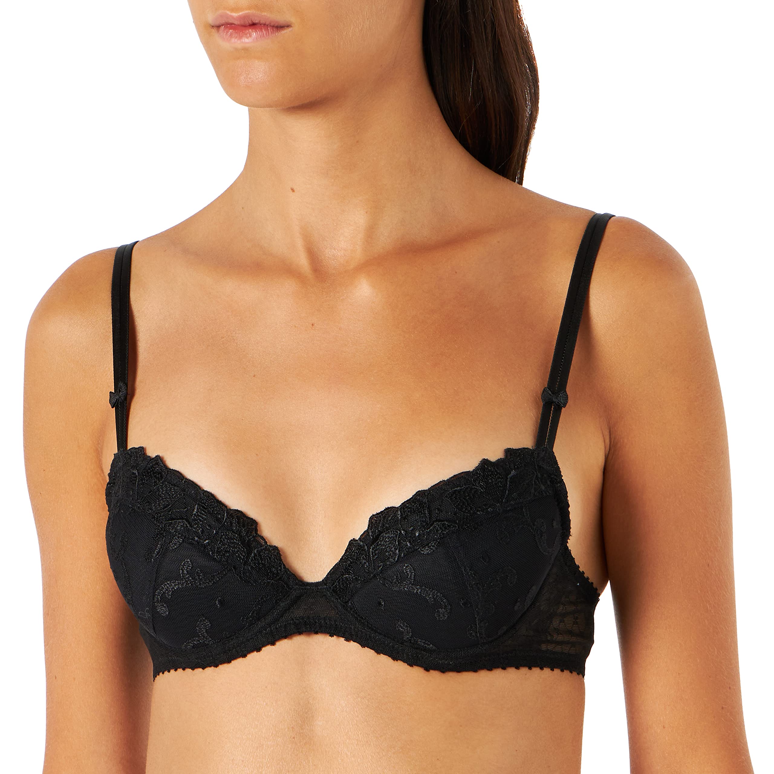 Aubade Women's Wandering Love Half-Cup Bra - Sexy Lace Underwire Push Up Bra for Date Night & Special Occasions