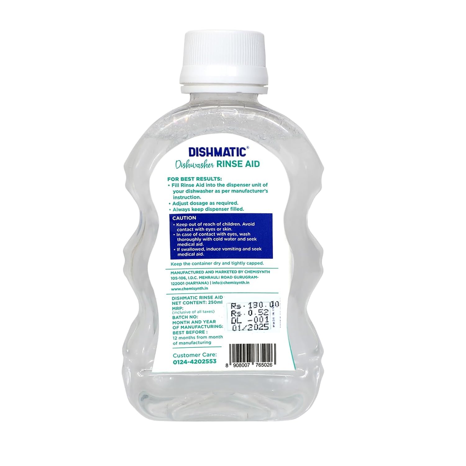 Dishmatic Dishwasher Combo Pack - 2kg Salt Powder & 250ml Rinse Aid for Sparkling Clean, Dry & Spotless Dishes | Perfect for Daily Dishwashing, Glassware Care & Stain Removal in Modern Kitchens