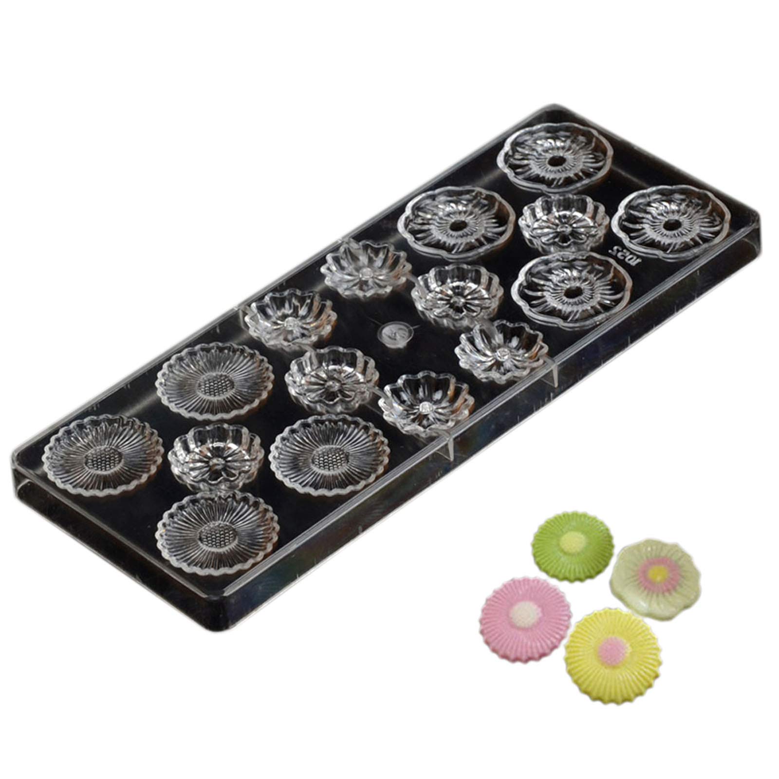 Premium Polycarbonate Chocolate Molds for Baking - 6 Cavity Clear Hard Plastic Candy Molds for DIY Chocolate, Candy Making, Cake Decorating - Perfect for Home Baking, Party Treats & Holiday Gifts