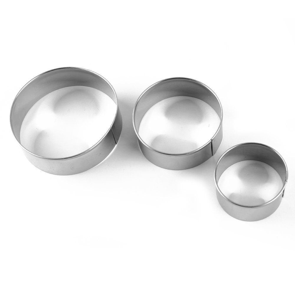 Premium Stainless Steel Cookie Cutters Set - 12 pcs, 4 Shapes (Donut, Biscuit, Fondant) - Professional Baking Tools for Cookies, Pastries, Cake Decorating - Ideal for Home Bakers & Commercial Kitchens