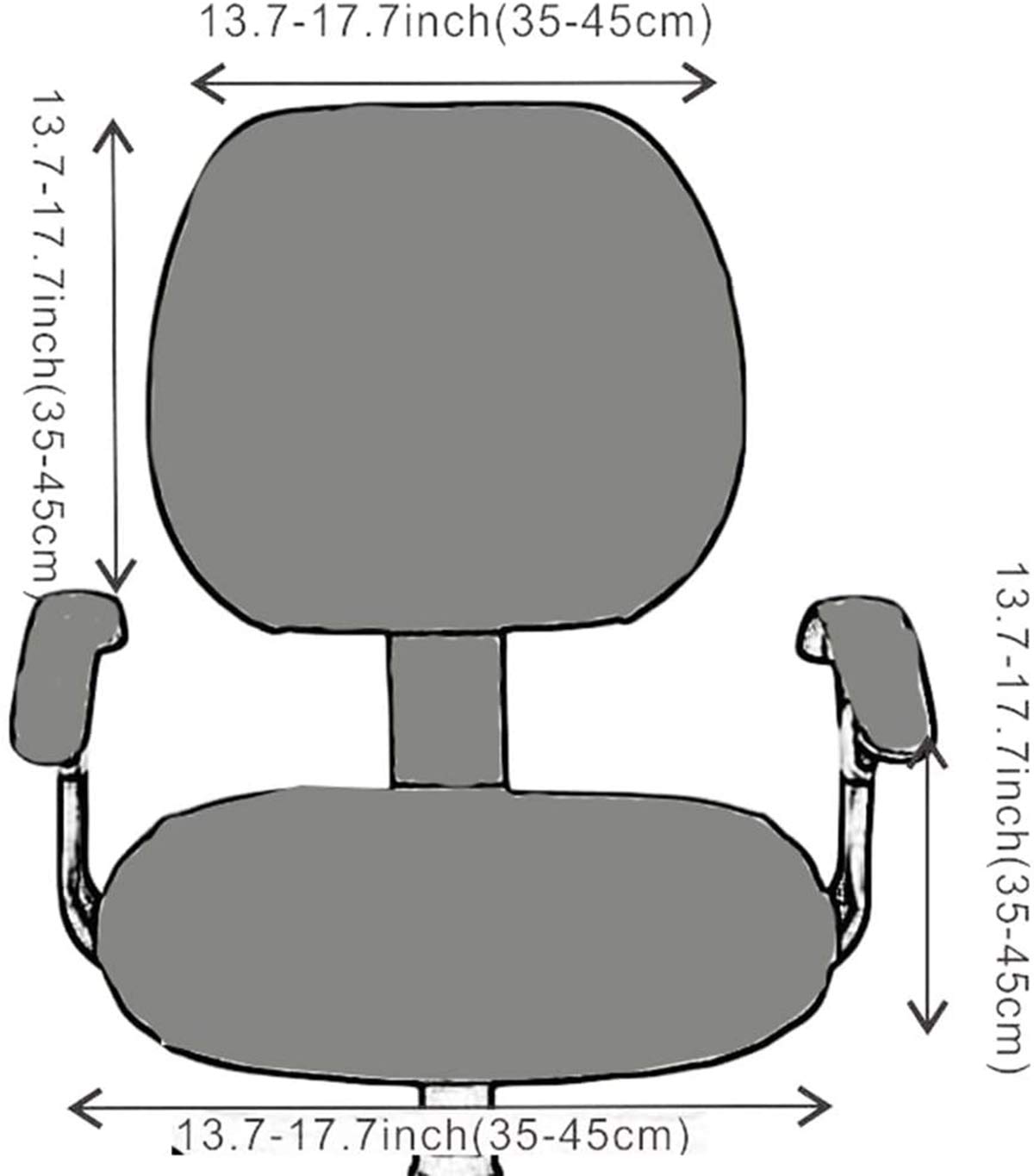 Stretchable Universal Computer Office Chair Cover - Breathable Rotating Chair Slipcover for Home & Office Use (Black) | Perfect for Gaming, Workstation, and Conference Room Chairs
