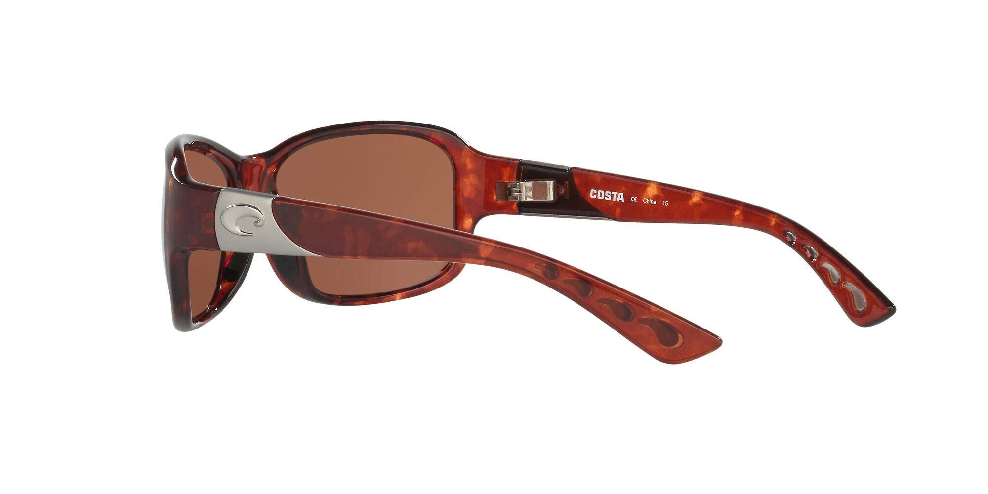 Costa Del Mar Women's Inlet Rectangular Polarized Sunglasses UV Protection - Stylish & Comfortable for Beach, Driving & Outdoor Activities