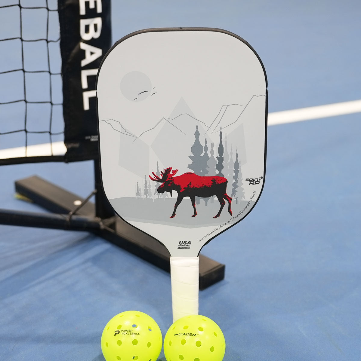 Diadem Icon V1 Pickleball Paddle with Canadian Flag Design - Premium Demo Rental for Tournaments & Recreational Play