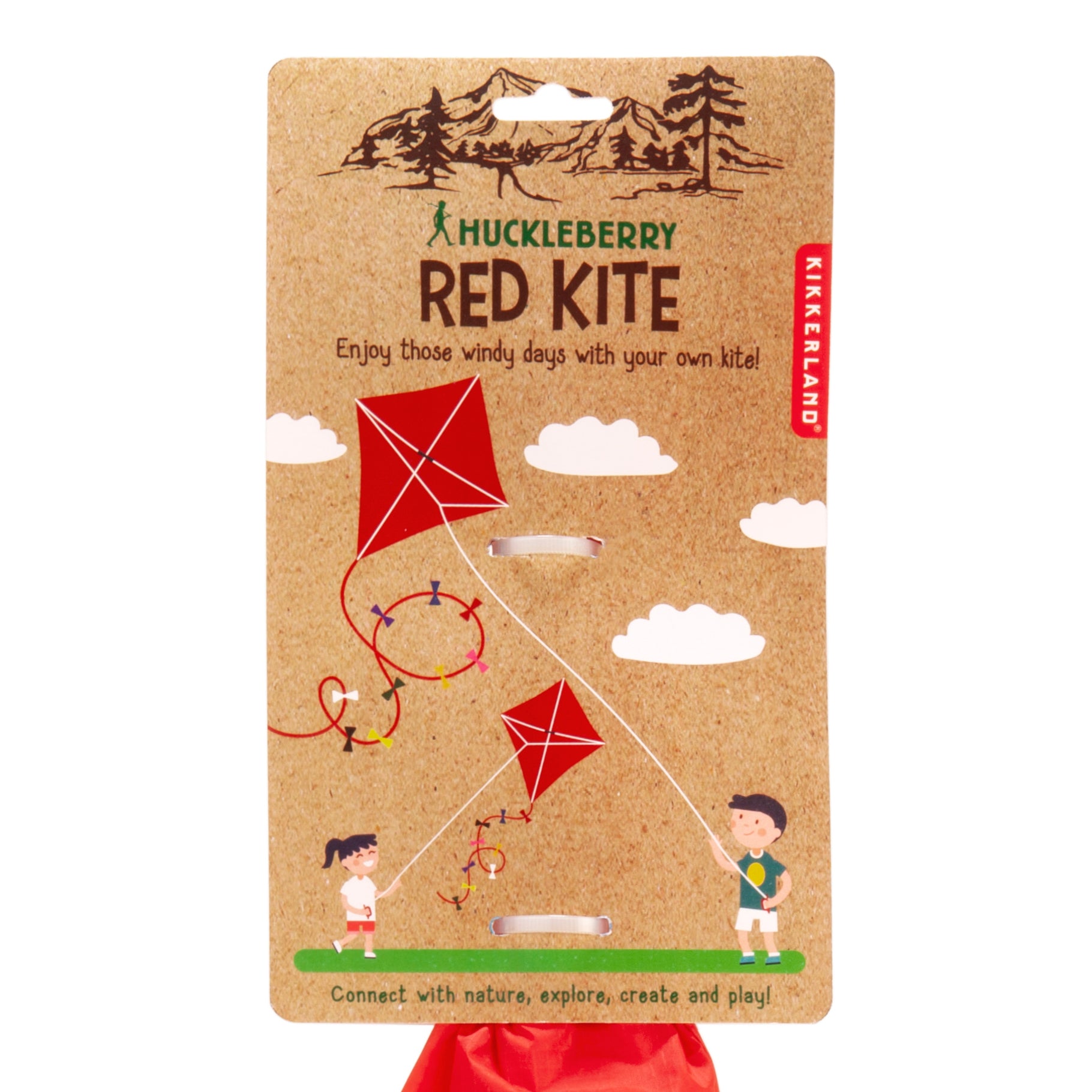 Huckleberry Red Kite - Premium Quality Outdoor Kite for Kids & Adults - Perfect for Beach, Park & Backyard Flying - Durable & Easy to Fly