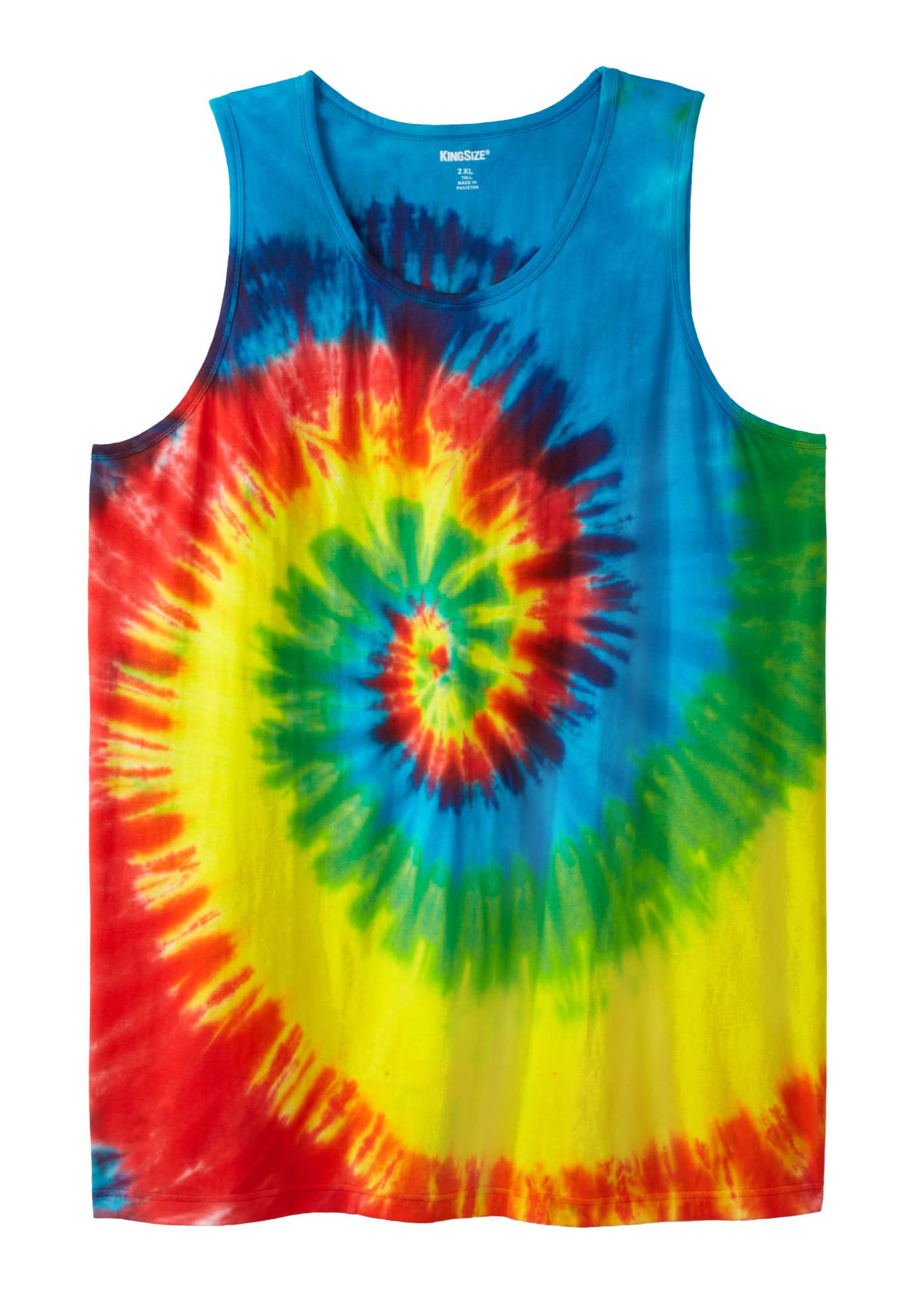 KingSize Men's Big & Tall Lightweight Cotton Tank Top - Shrink-Resistant Undershirt for Summer, Workout & Casual Wear