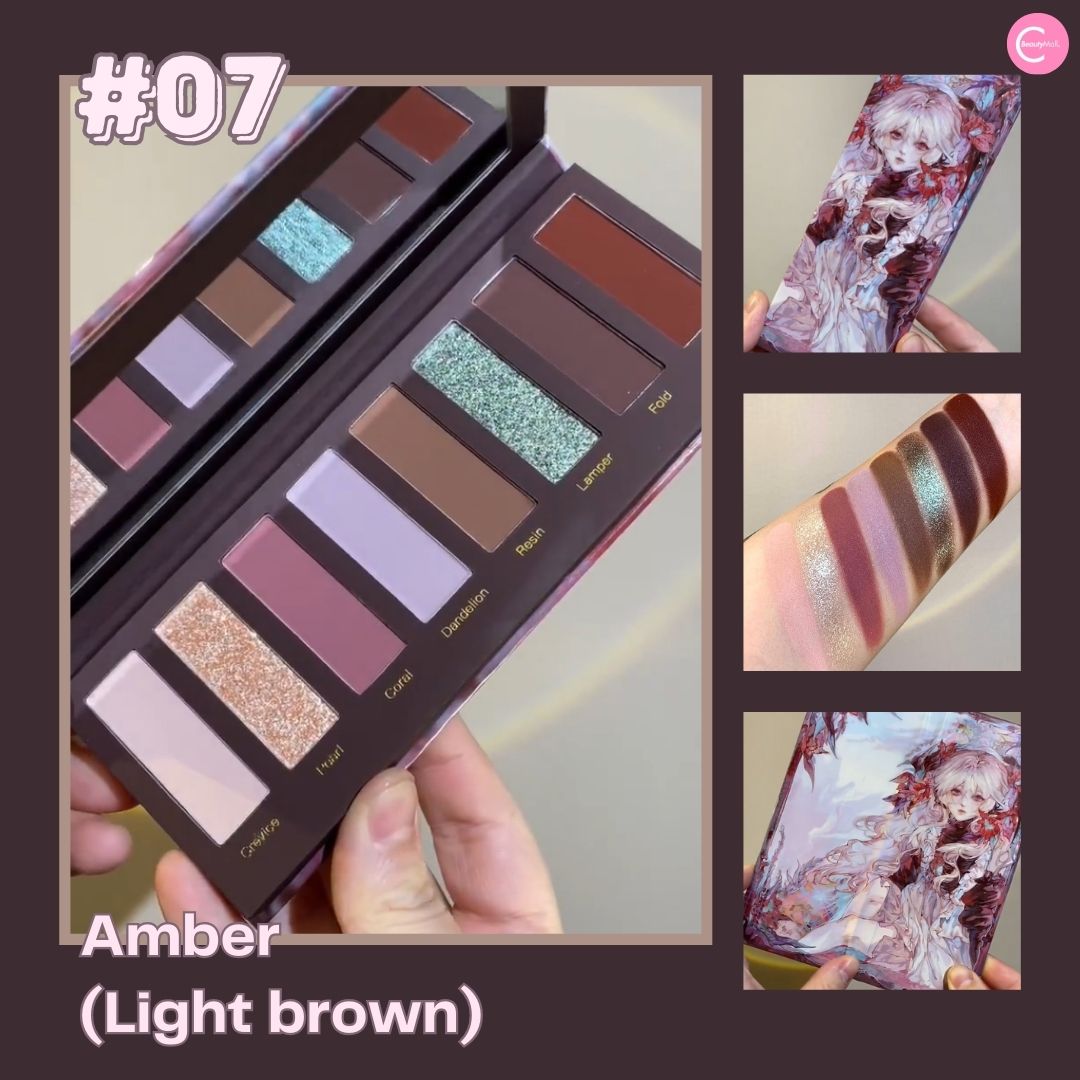 Vintage 90s Narimi Eyeshadow Palette #07 Amber (Light Brown) - Perfect for Retro Makeup Looks & Everyday Wear