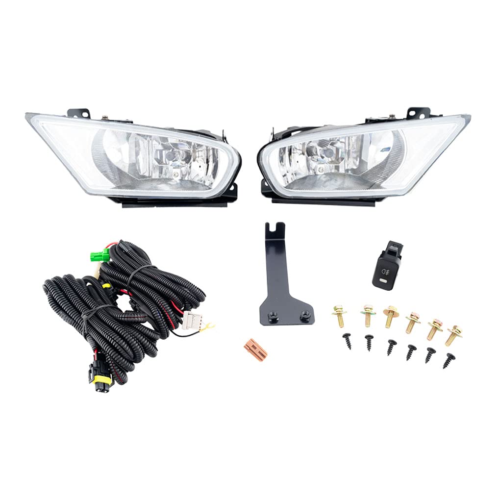 2005-2007 Honda Odyssey Fog Light Replacement Kit - Complete LED Assembly with Bezels (Left & Right Side) | Perfect for Night Driving & Enhanced Visibility