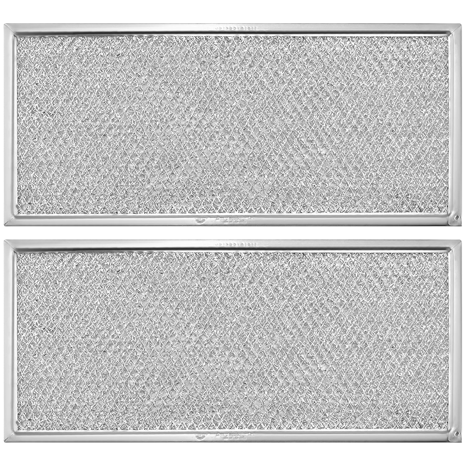 Fetechmate 13 x 6 Inch Microwave Grease Filter - Compatible with Whirlpool & GE Microwaves - Replacement for W10208631A - Durable Aluminum Mesh Screen (2-Pack) - Ideal for Kitchen Ventilation & Microwave Maintenance