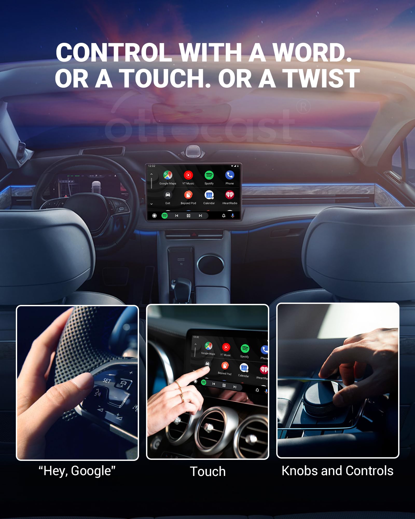 2025 Newest Android Auto Wireless Adapter for Car - Plug & Play Wired to Wireless Dongle with Dual-Band WiFi, Low Latency & Online Updates | Compatible with Factory OEM Wired Android Auto Cars | Perfect for Commuting, Road Trips & Hands-Free Driving