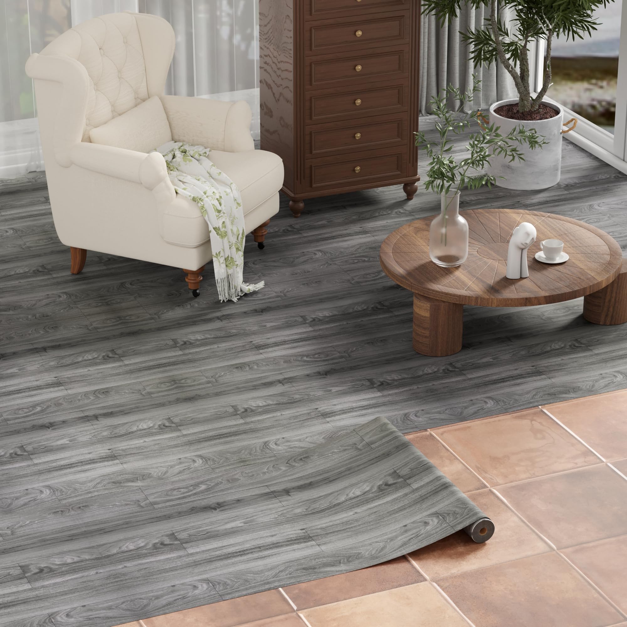 Oxdigi Self Adhesive Vinyl Flooring Roll 24