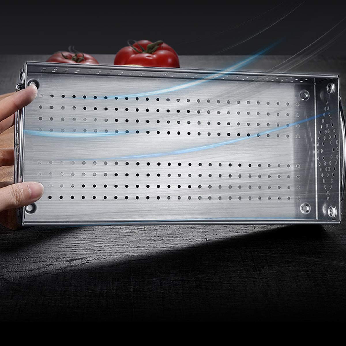 304 Stainless Steel Mesh Cutlery Tray - 12x5.5x2 Inch Kitchen Drawer Organizer for Utensils, Silverware & Flatware Storage | Perfect for Home, Restaurant & Office Use