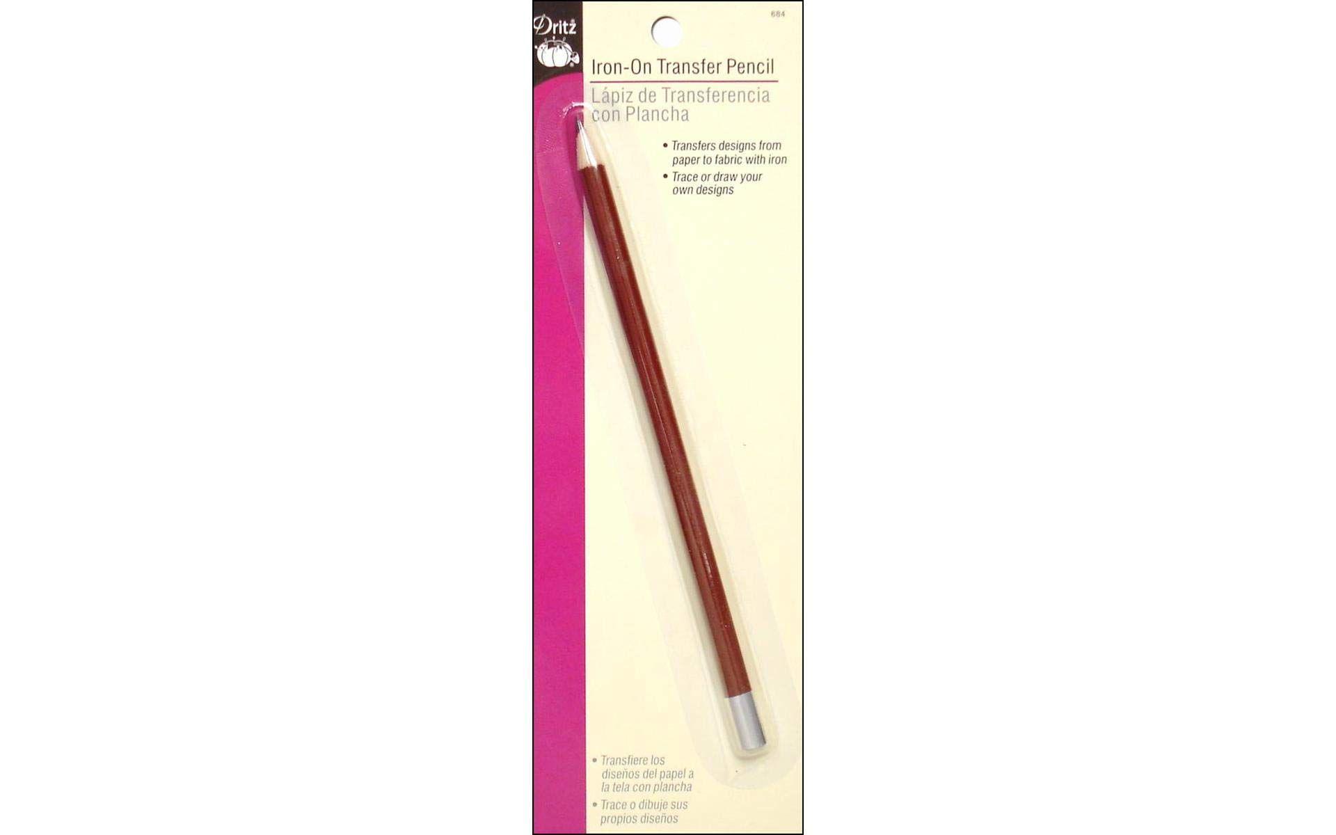 Dritz Iron Red Transfer Pencil - 1 Pack for Fabric Marking & Sewing Projects | Perfect for Quilting, Dressmaking & DIY Crafts