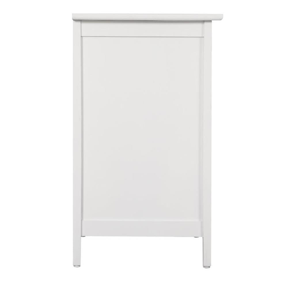 Glory Furniture Daniel 3-Drawer White Nightstand - Perfect Bedside Table for Bedroom, Guest Room & Nursery