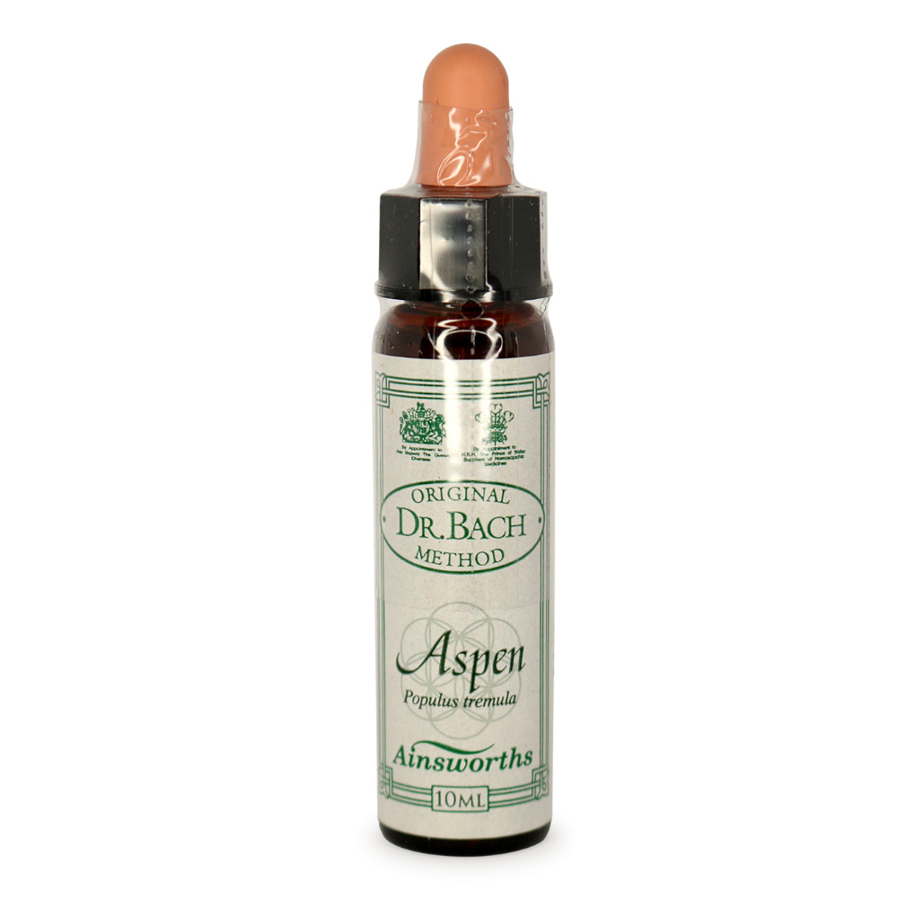 Ainsworths Bach Flower Remedies Aspen - Natural Anxiety Relief & Emotional Balance Drops for Stress, Fear & Uncertainty | Homeopathic Flower Essence for Calmness & Inner Peace | Use for Meditation, Sleep & Daily Wellness