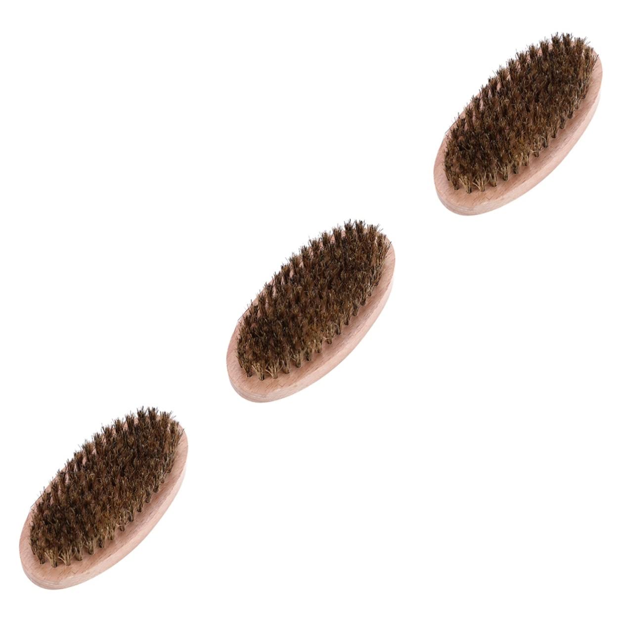 Healeved Beech Beard & Body Brush - 3pcs for Men & Women, Shower & Bath Scrub