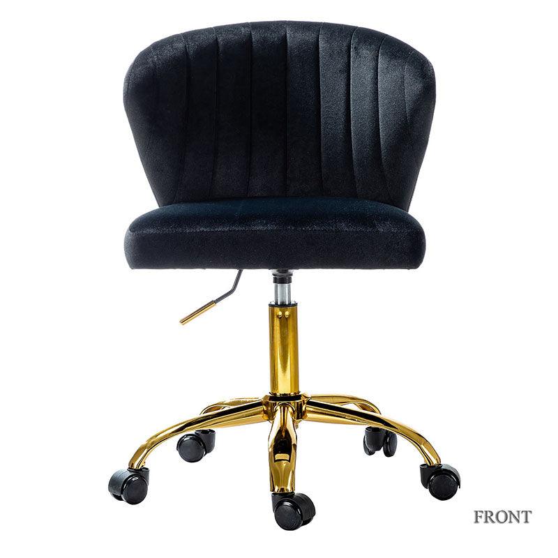 Premium Chandra Velvet Office Chair - Ergonomic Executive Desk Chair with Lumbar Support for Home & Office Workspaces - Comfortable Modern Computer Chair for Long Hours of Sitting