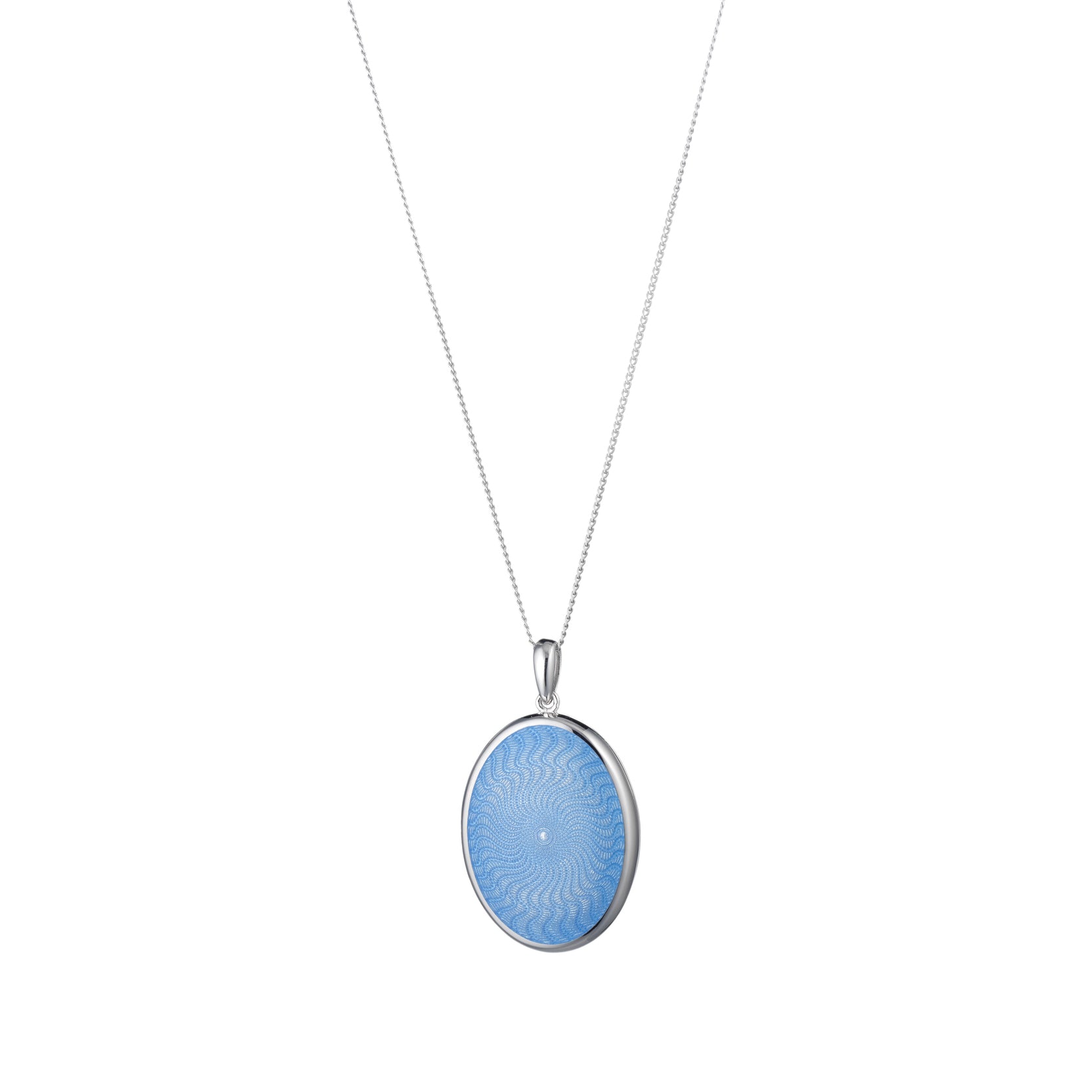 Blue Enamel Locket Necklace - Vintage Heart Pendant Jewelry for Women - Perfect Gift for Valentine's Day, Anniversary & Special Occasions