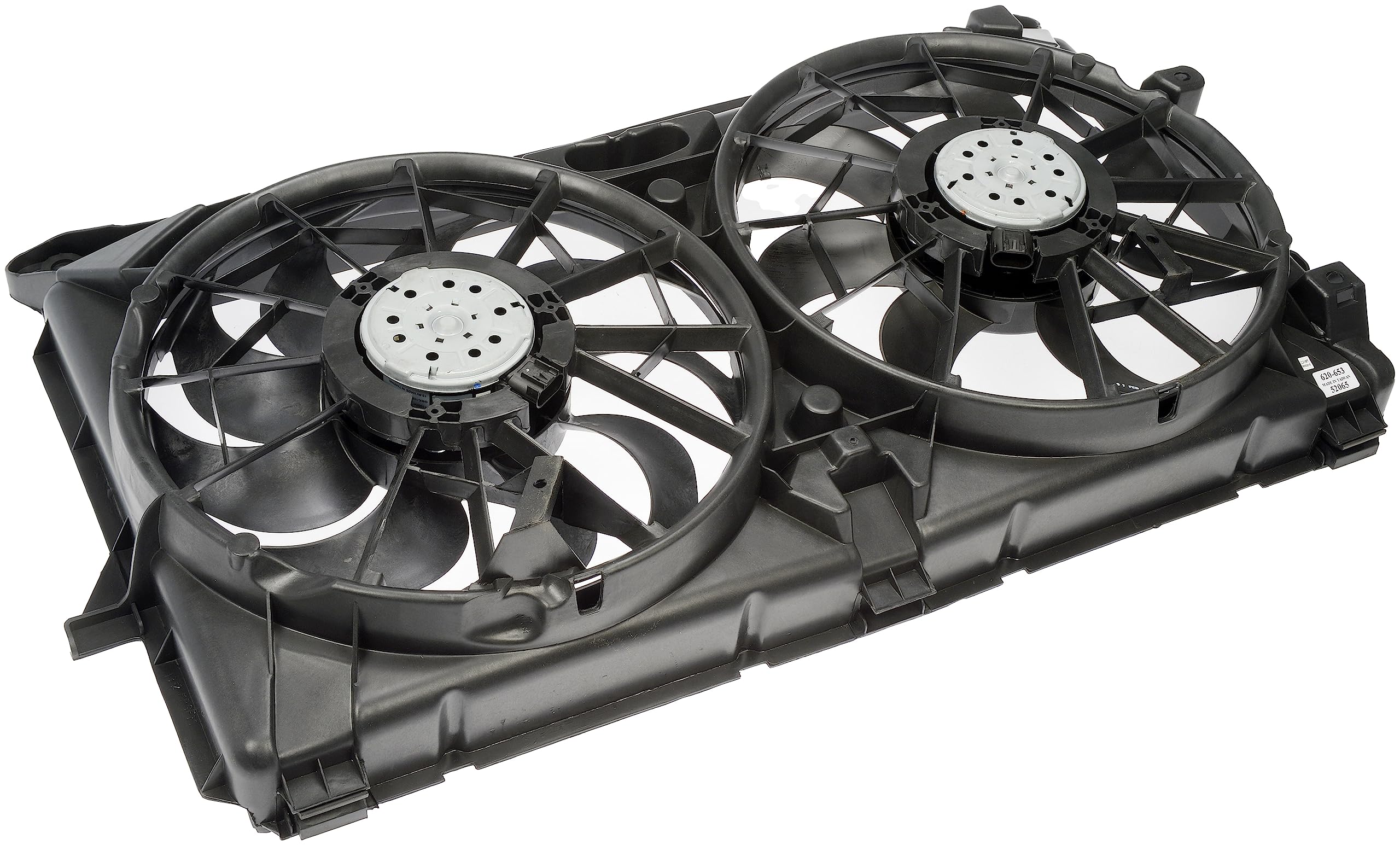 Dorman 620-653 Engine Cooling Fan Assembly - Compatible with Chevrolet Silverado, GMC Sierra & More - Black Replacement Cooling Fan for Improved Engine Performance - Perfect for Off-Roading, Towing & Hot Weather Driving