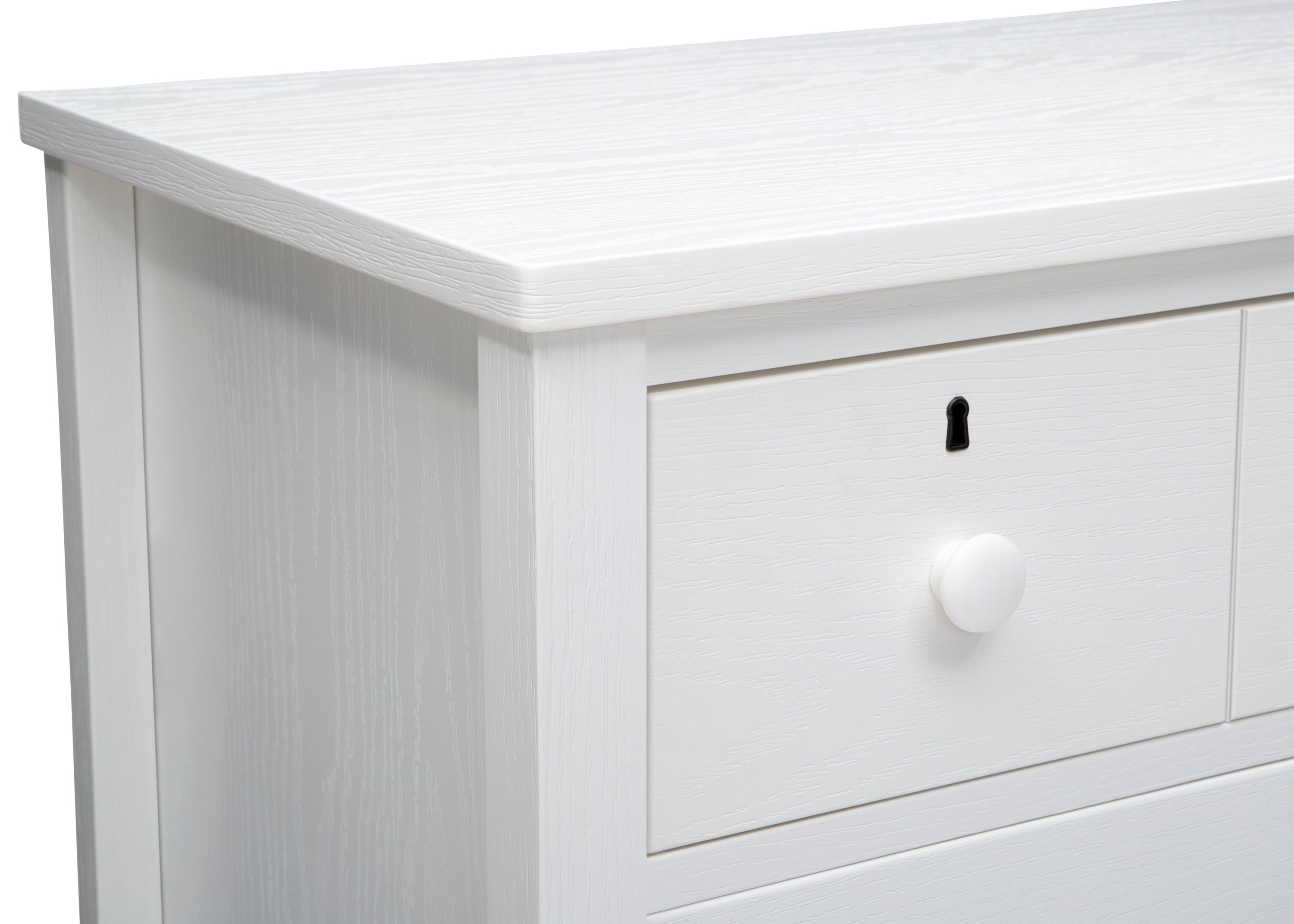 Farmhouse Style 3-Drawer Baby Dresser with Changing Table Top | Interlocking Drawers for Nursery & Bedroom Organization | Perfect for Diaper Changes & Baby Clothes Storage
