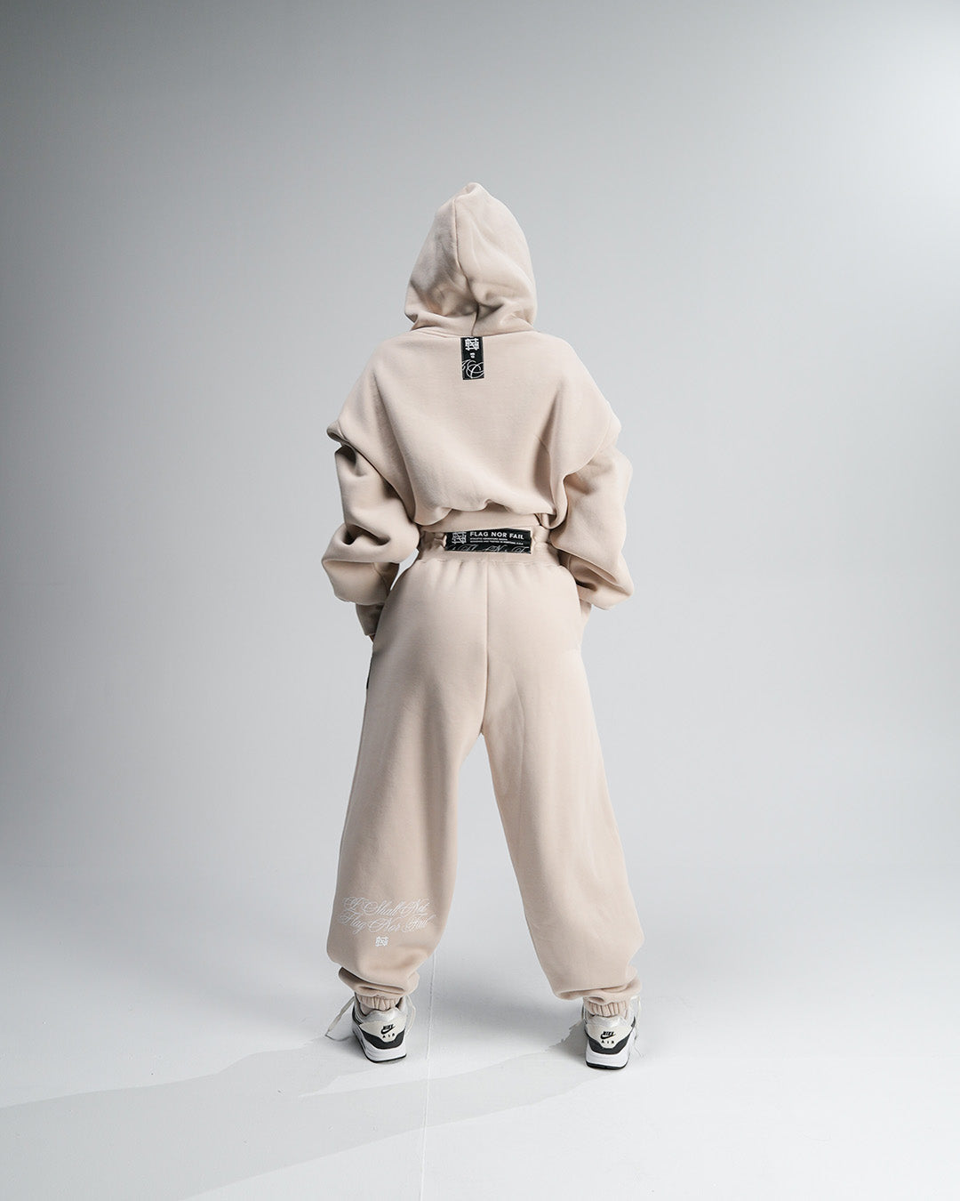 Women's Oversized Sweatpants in Tan - Comfortable Lounge Pants for Relaxing at Home, Yoga, or Running Errands