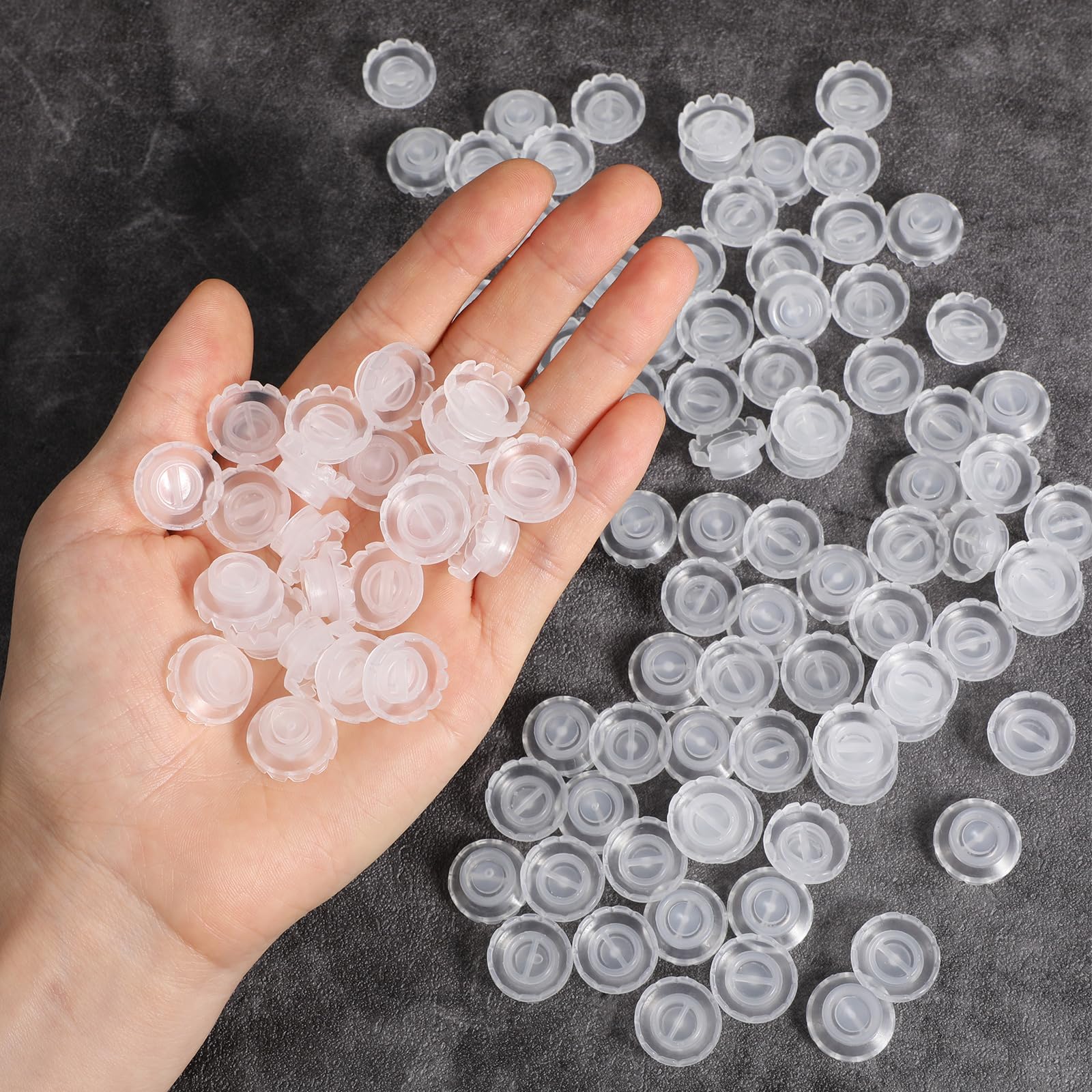 200Pcs Lash Glue Holder for Eyelash Extensions - Blossom Ring Cup with 2 Rolls Glue Point - Perfect for Volume Lashes, Lash Fan Making, Nail Art & DIY Beauty - Ideal for Professional Lash Technicians & Home Use
