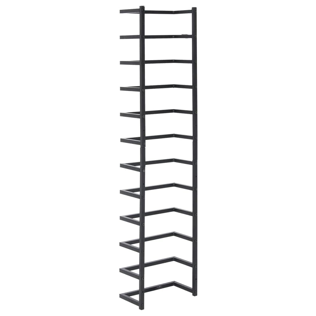 Stainless Steel Wall Mounted Towel Rack - Industrial Style Black Bathroom Towel Holder for Hand Towels & Dish Cloths | Space-Saving Storage Solution for Small Bathrooms & Kitchens