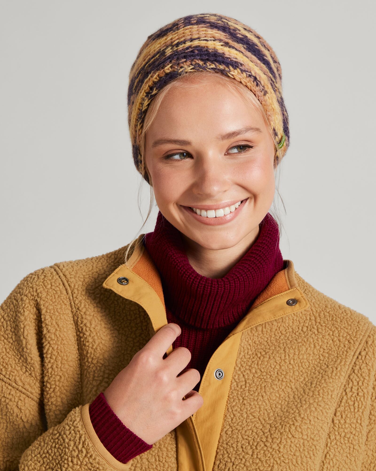 Khusi Lite Beanie - Soft Winter Hat for Men & Women in Dusk, Biscotti & Canvas Colors - Perfect for Skiing, Hiking and Cold Weather Activities