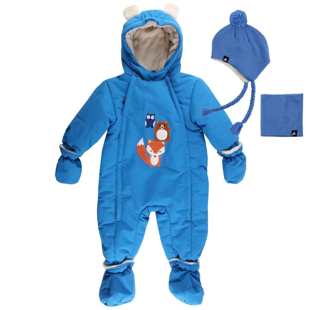 Conifere Blue Fox Infant Snowsuit Set - Warm Winter Baby Outfit for Boys & Girls - Perfect for Snow Play, Sledding & Outdoor Adventures