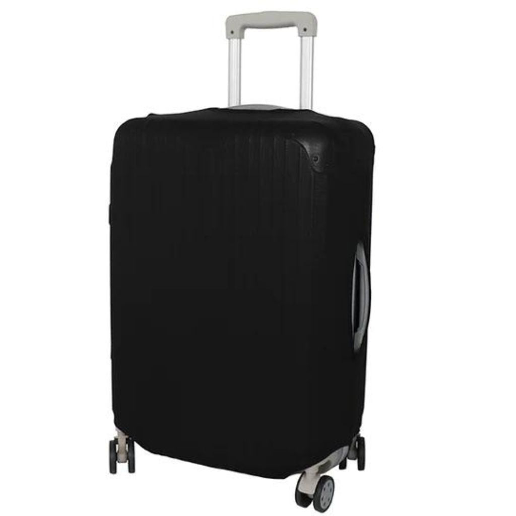 Universal Black Luggage Cover for Large Spinners (70cm-80cm) - Waterproof Suitcase Protector for Travel, Airplane & Storage