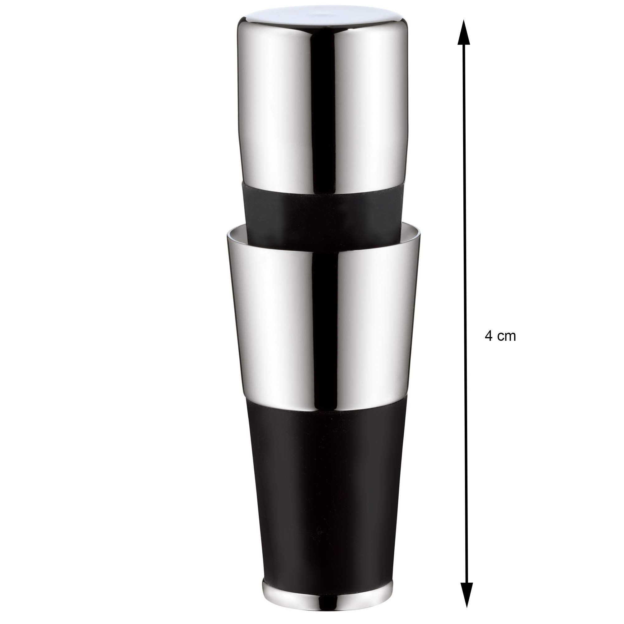WMF Wine Pourer & Stopper - Premium Stainless Steel Wine Accessory for Smooth Pouring & Freshness Preservation - Perfect for Red Wine, White Wine & Champagne - Ideal for Home Bars, Restaurants & Gifts