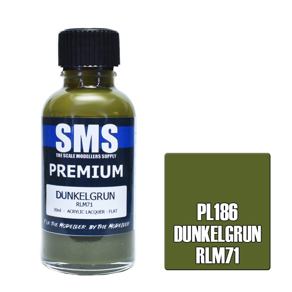Premium 30ML Airbrush Paint - Dunkelgrun RLM71 Acrylic Lacquer for Model Kits, Miniatures & DIY Crafts | Fast-Drying, High-Pigment Formula for Hobbyists & Artists