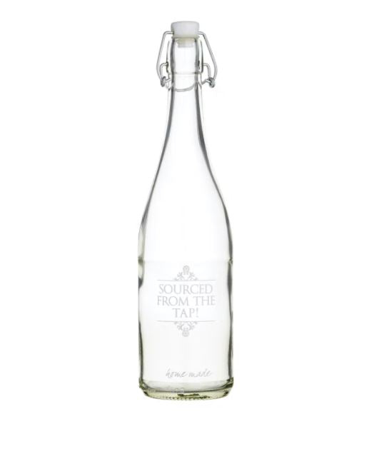 32cm Glass Water Bottle with Bamboo Lid - BPA Free, Leak Proof & Eco-Friendly - Perfect for Home, Office, Gym & Outdoor Activities