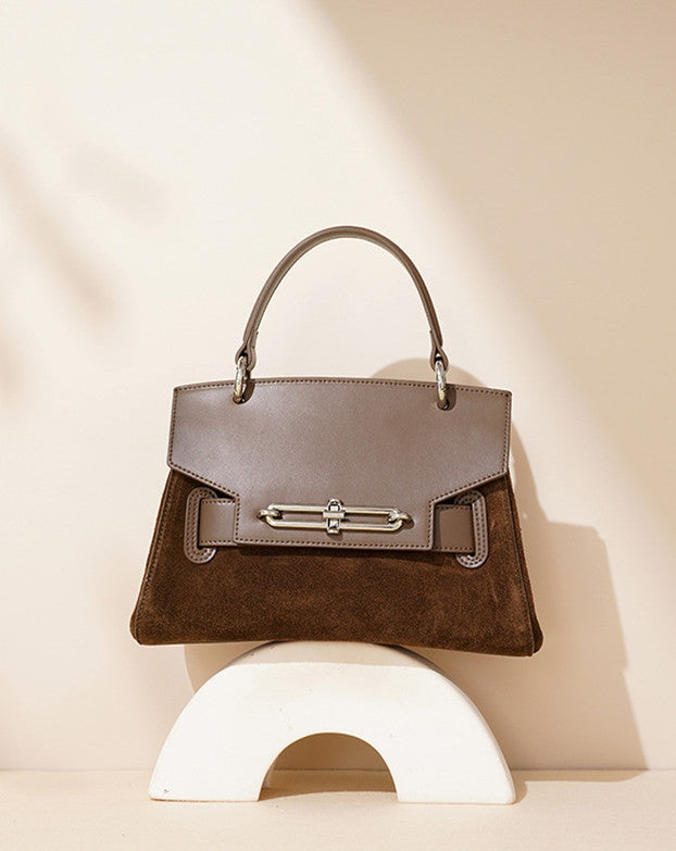 Premium Suede Leather Tote Bag for Women - Stylish & Spacious Handbag for Work, Travel & Everyday Use