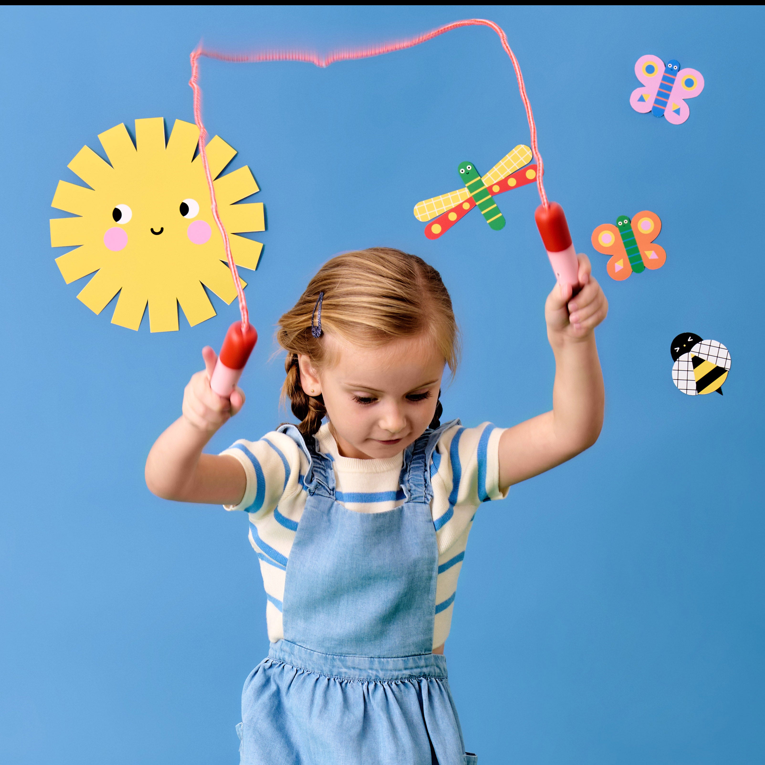 Kidoki Popsicle-Themed Jump Rope for Kids - Fun Colorful Skipping Rope for Outdoor Play, Exercise, and Backyard Games
