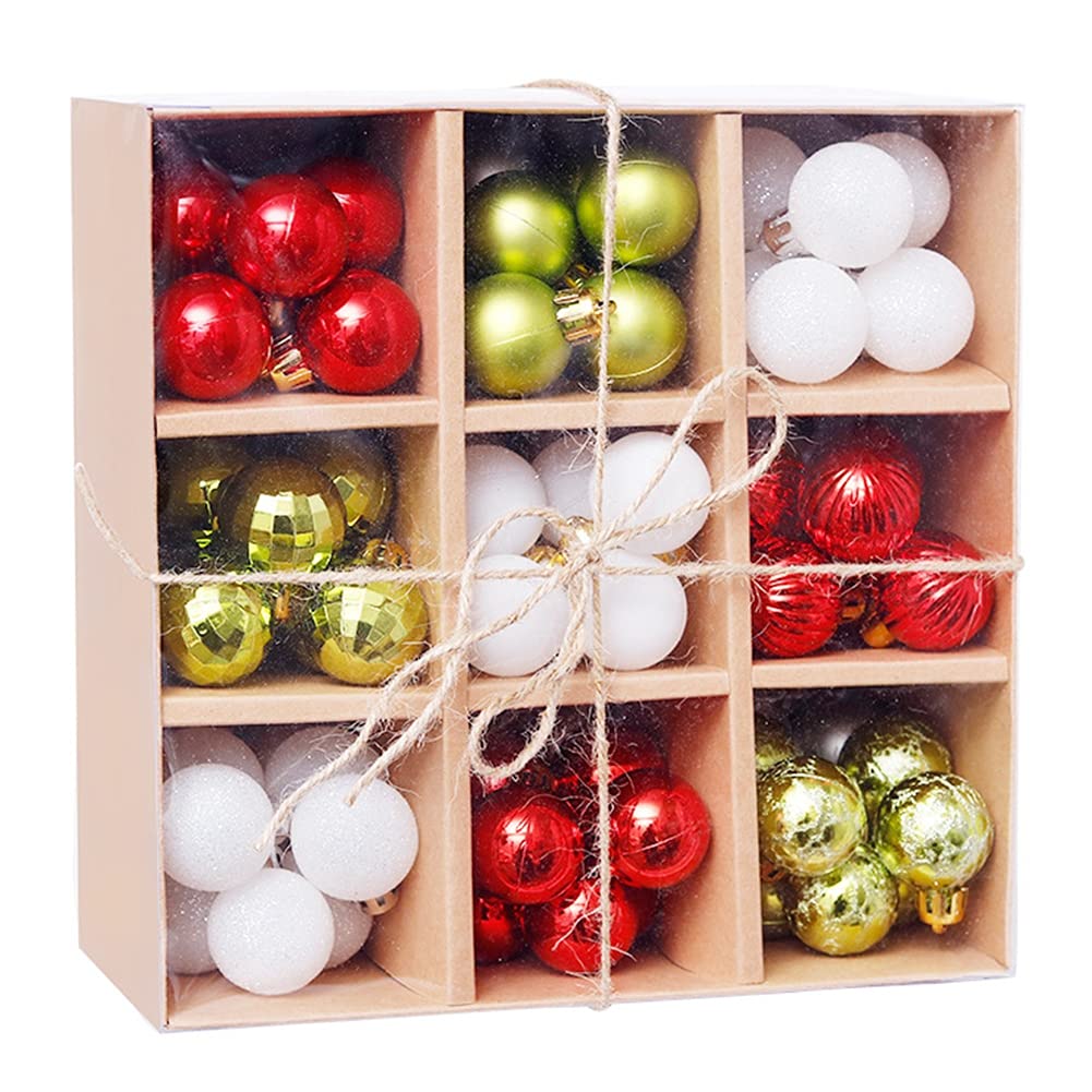 99PCS Shatterproof Christmas Tree Ornaments Set - Green, Blue, White, Gold & Red Holiday Ball Decorations for Xmas Tree, Wedding & Party | Durable Festive Decor for Home, Office & Holiday Events