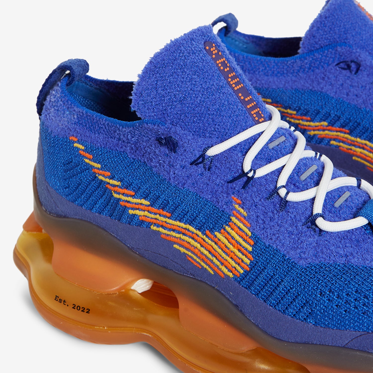 Nike Air Max Scorpion Flyknit SE Running Shoes - Racer Blue, Safety Orange, Game Royal | Lightweight & Breathable for Men & Women | Perfect for Jogging, Gym Workouts & Casual Wear