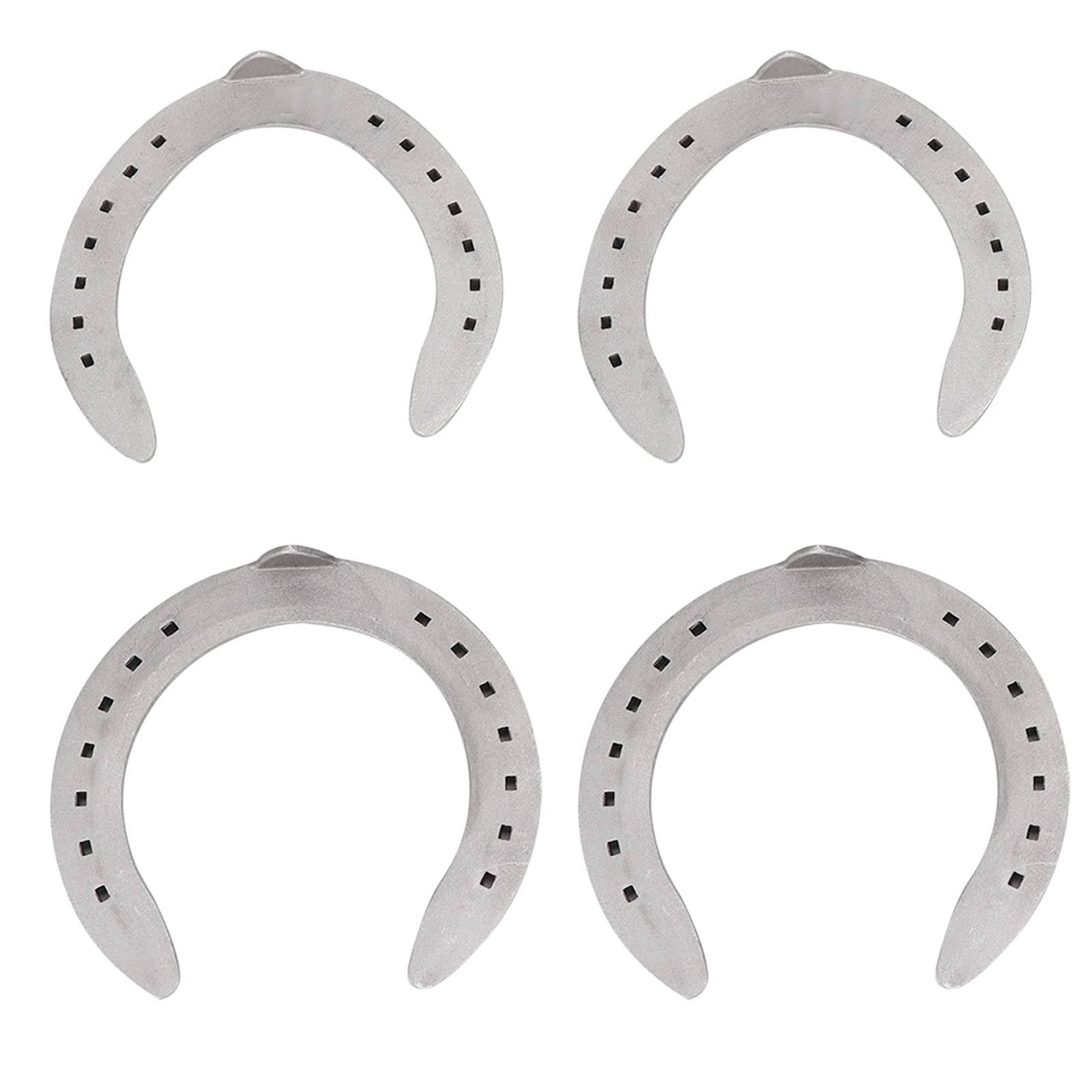 4Pcs Aluminum Alloy Horseshoe Kit - Durable Horse Riding & Farming Equipment for Stable & Garden Use