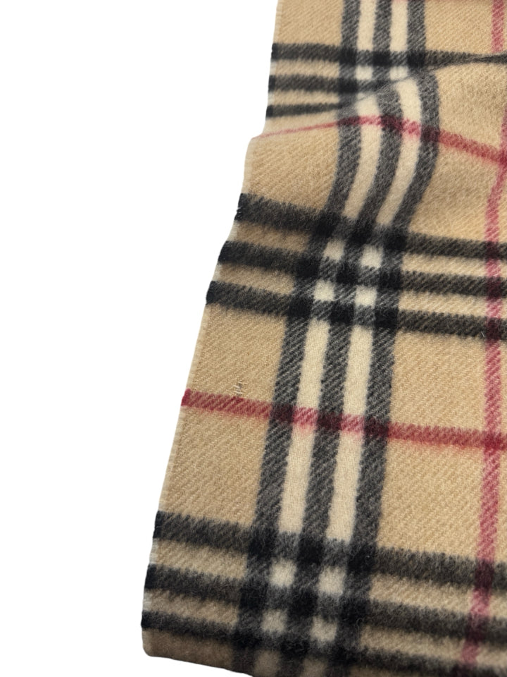Authentic Burberry Nova Check Cashmere Scarf - Luxury Soft Wool Winter Wrap for Women & Men - Perfect for Cold Weather, Office & Holiday Gifting
